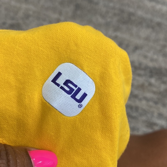 The Nike tee LSU women’s crewneck, short sleeve crop top T-shirt, size large - Picture 8 of 9